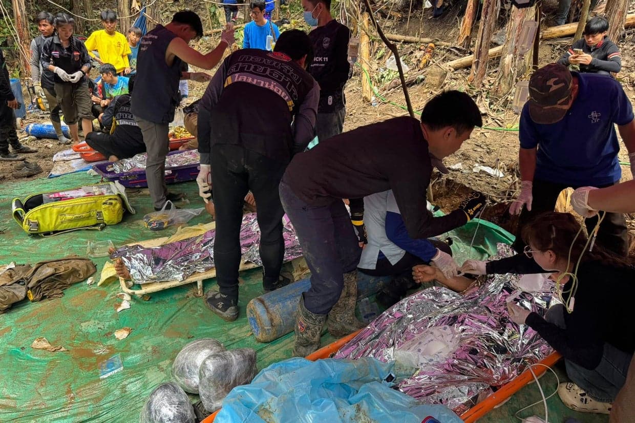 Five Villagers Rescued From Flooded Laos Cave as Search Continues for Two